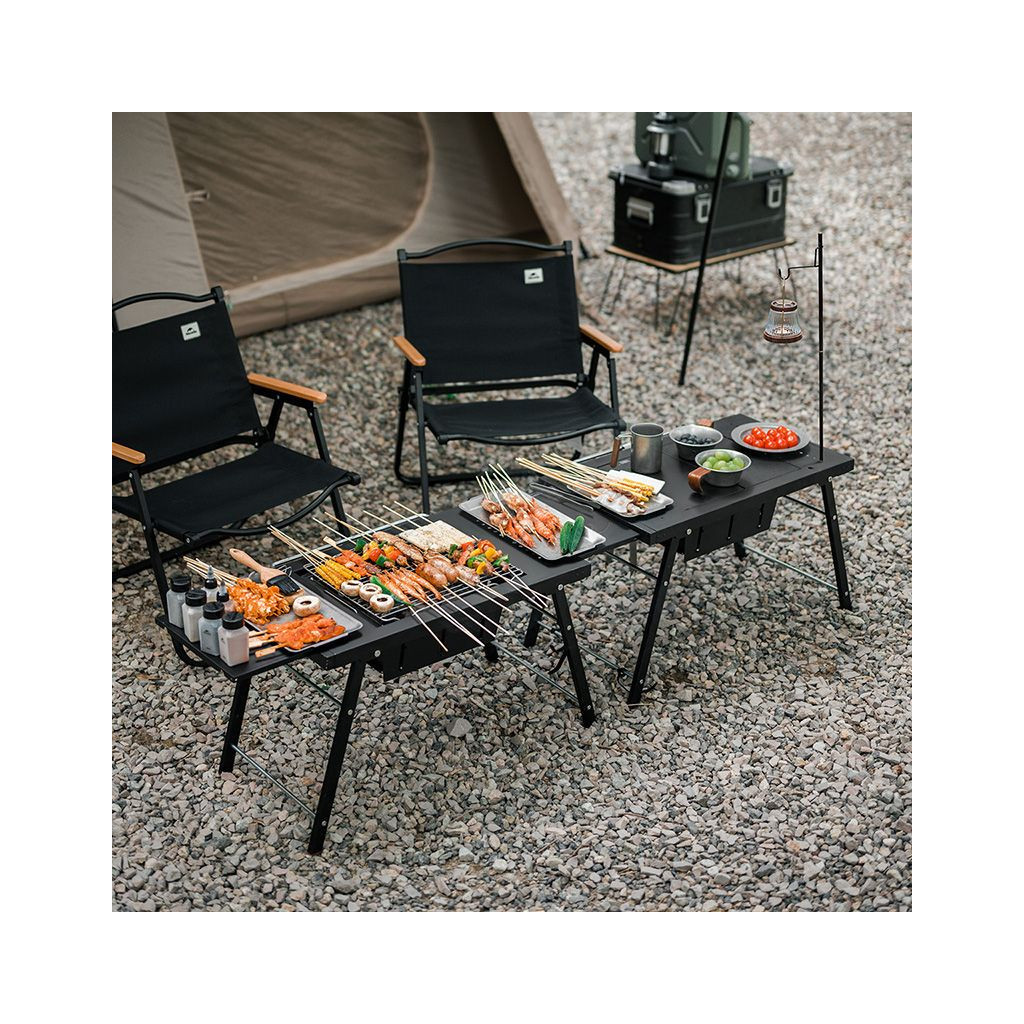 Туристичний стіл Naturehike для барбекю сталевий CNK2300CW014 чорний (6976023923289) - зображення 3