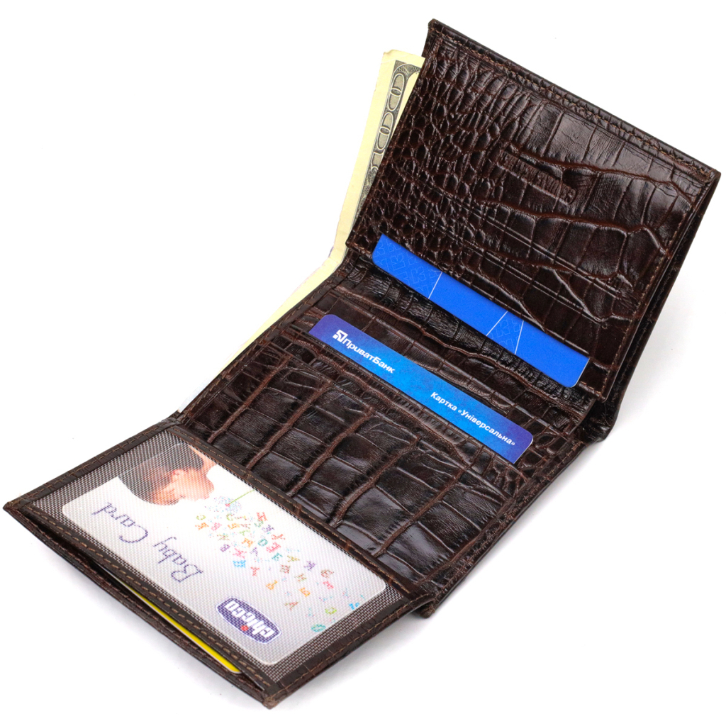 Гаманець Canpellini З натуральної шкіри Коричневий (21871) - зображення 8