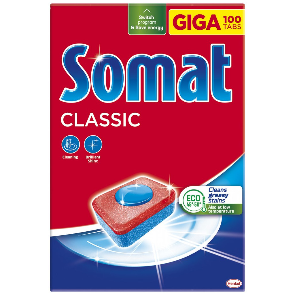 Таблетки для посудомийних машин Somat Classic 100 шт. (9000101577310) - зображення 1