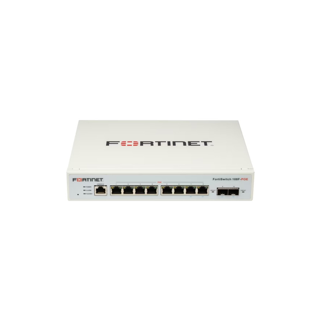 Комутатор мережевий Fortinet FS-108F-POE - зображення 1