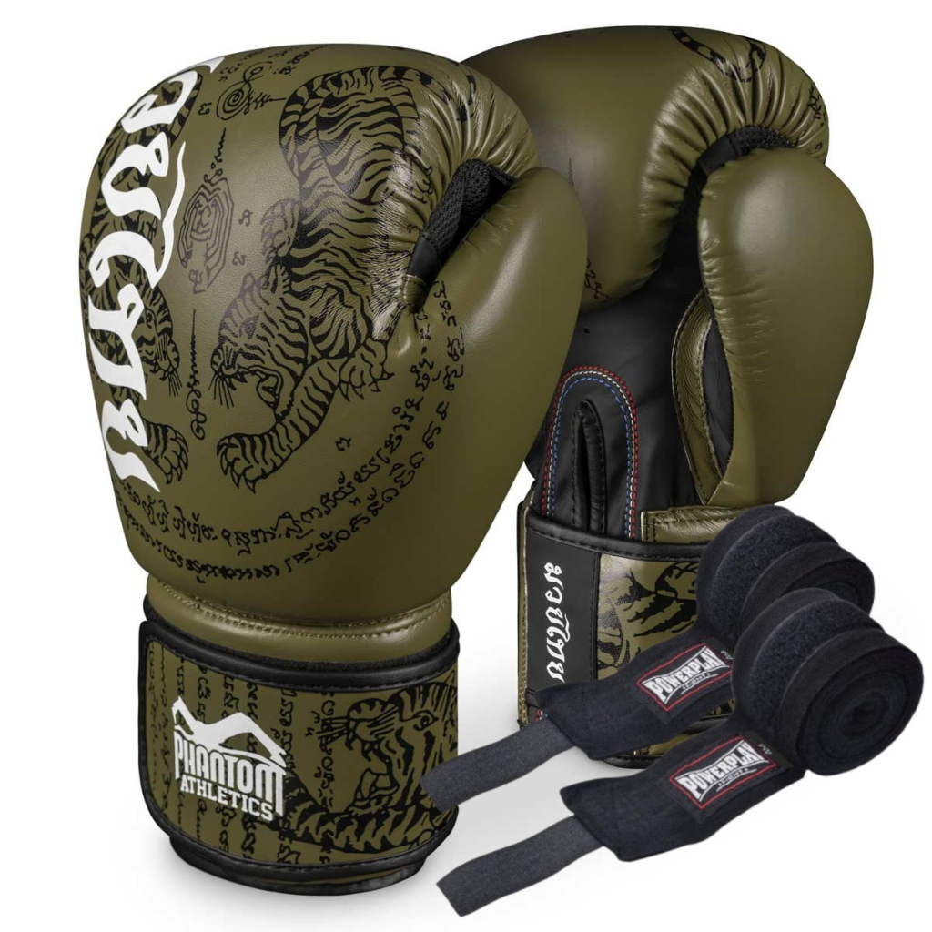 Боксерські рукавички Phantom Muay Thai Army 12 унцій (PHBG2612-12) - зображення 1
