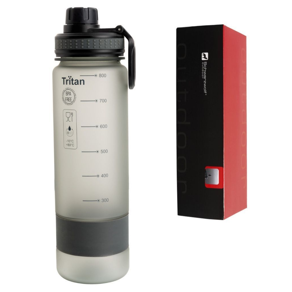 Пляшка для води Schwarzwolf Kibo 800 мл сірий (F4900200AJ3) - зображення 4