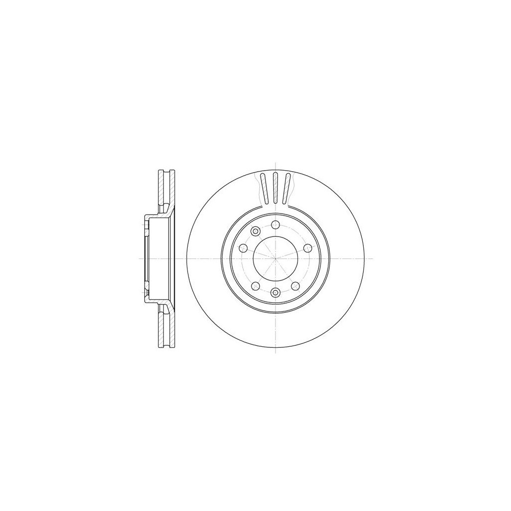 Гальмівний диск REMSA 6307.10 - зображення 1