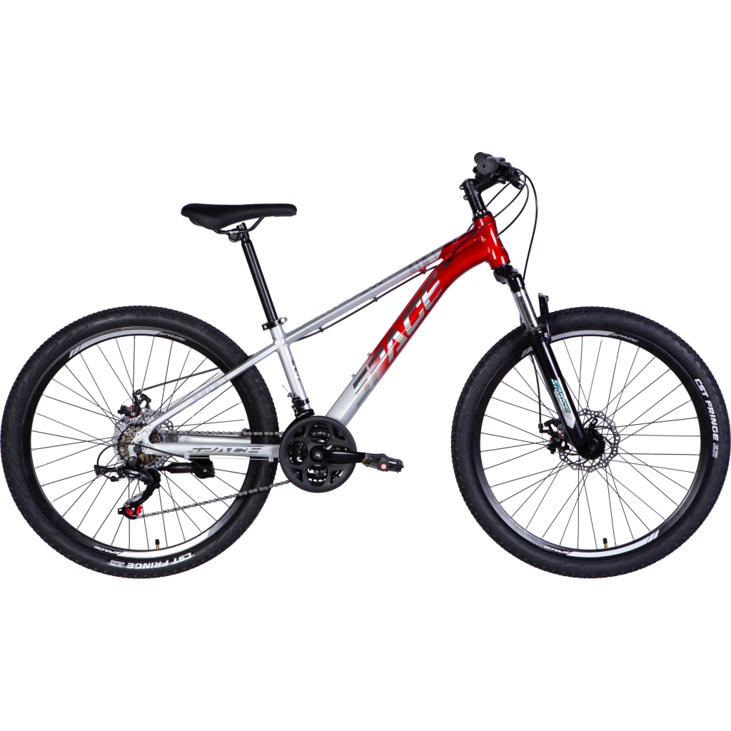 Велосипед Space 26" Phaeton AM DD рама-13" Al сріблясто-червоний 2025 (OPS-SP-26-045) - зображення 1