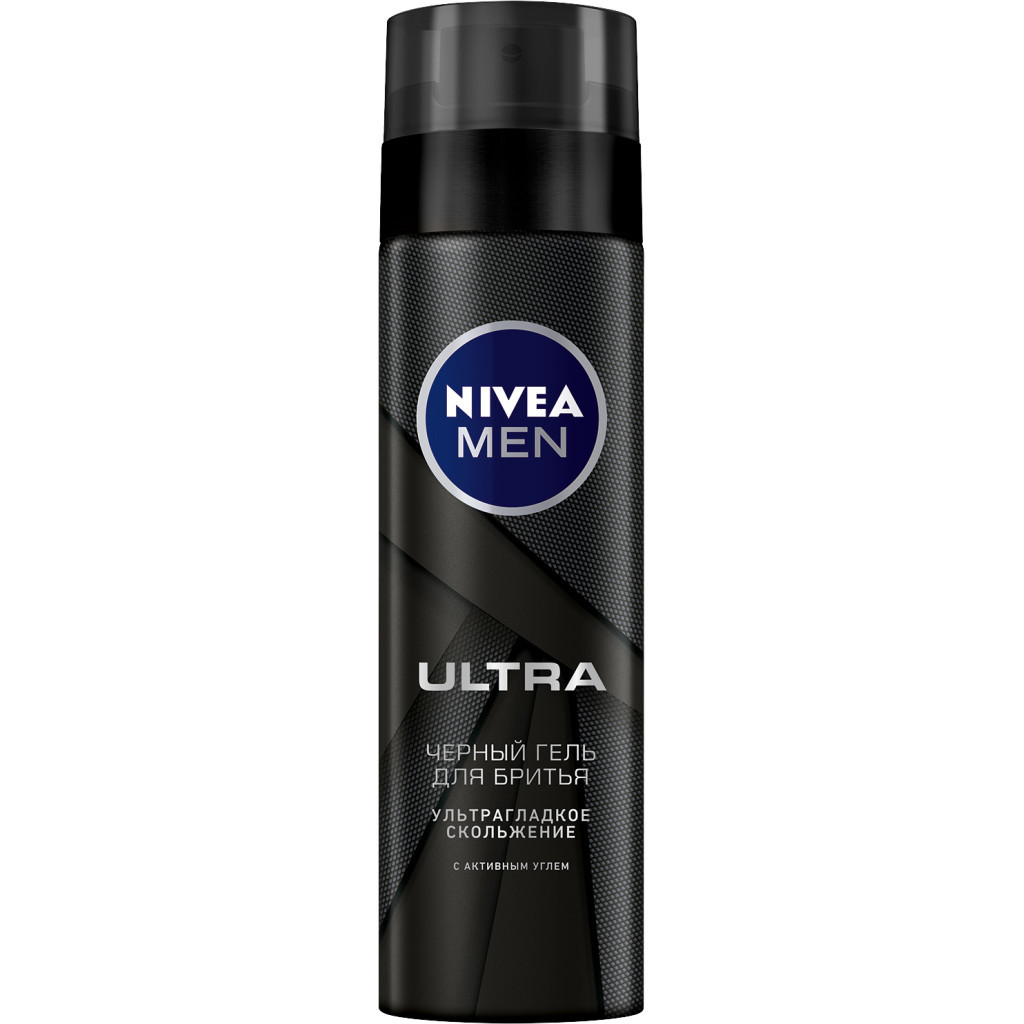 Гель для гоління Nivea Men Ultra з активованим вугіллям 200 мл (4005900495280) - зображення 1
