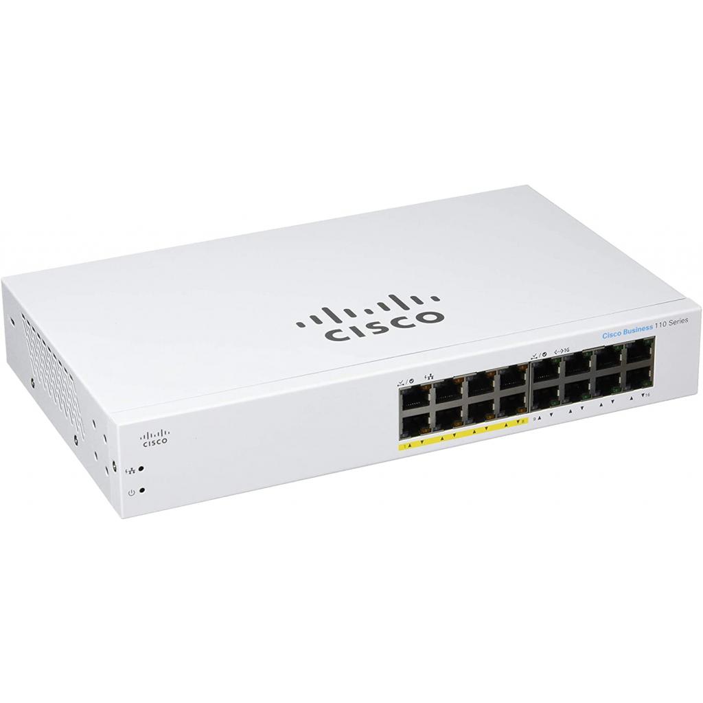 Комутатор мережевий Cisco CBS110-16PP-EU - зображення 1