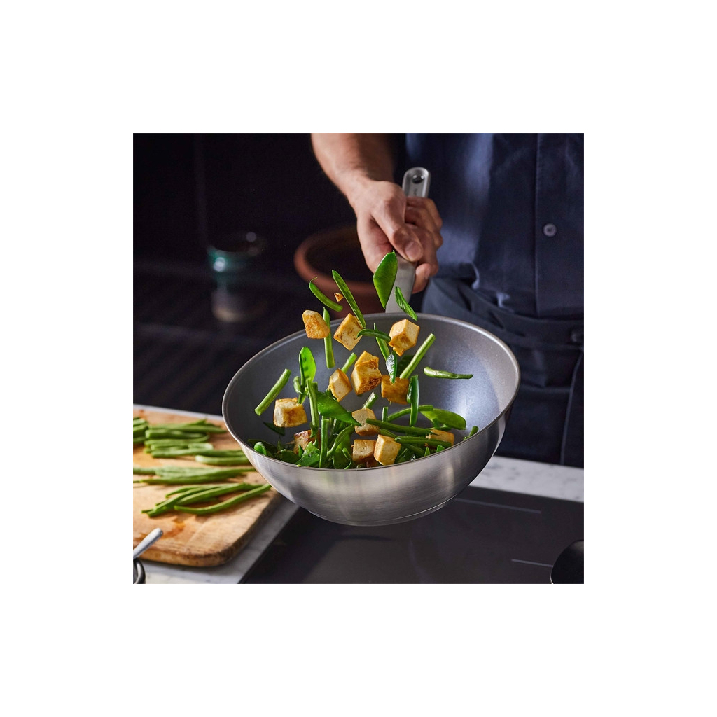 Сковорода Fiskars Вок All Steel 28 см матова (1064747) - зображення 6