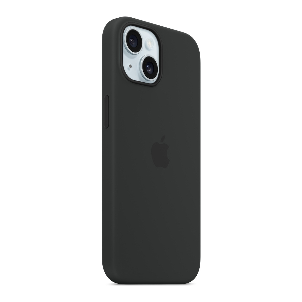 Чохол до мобільного телефона Apple iPhone 15 Silicone Case with MagSafe Black (MT0J3ZM/A) - изображение 6