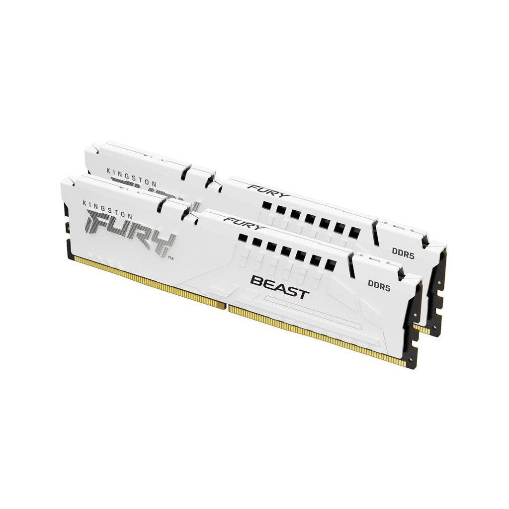 Модуль пам'яті для комп'ютера DDR5 32GB (2x16GB) 6000 MHz Beast White Kingston Fury (ex.HyperX) (KF560C36BWE2K2-32) - зображення 3
