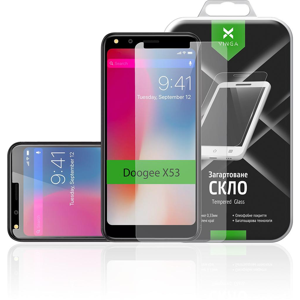 Скло захисне Vinga для Doogee X53 (VTPGS-DX53) - зображення 3