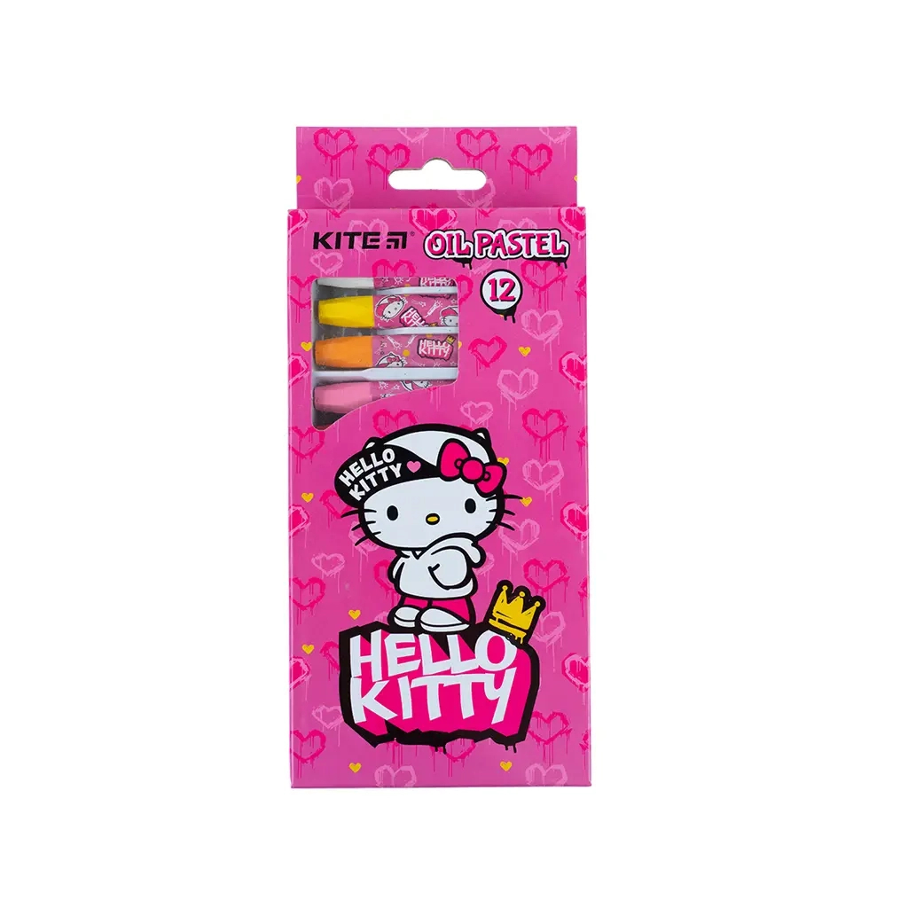 Пастель Kite масляна, 12 кольорів Hello Kitty (HK24-071) - изображение 2