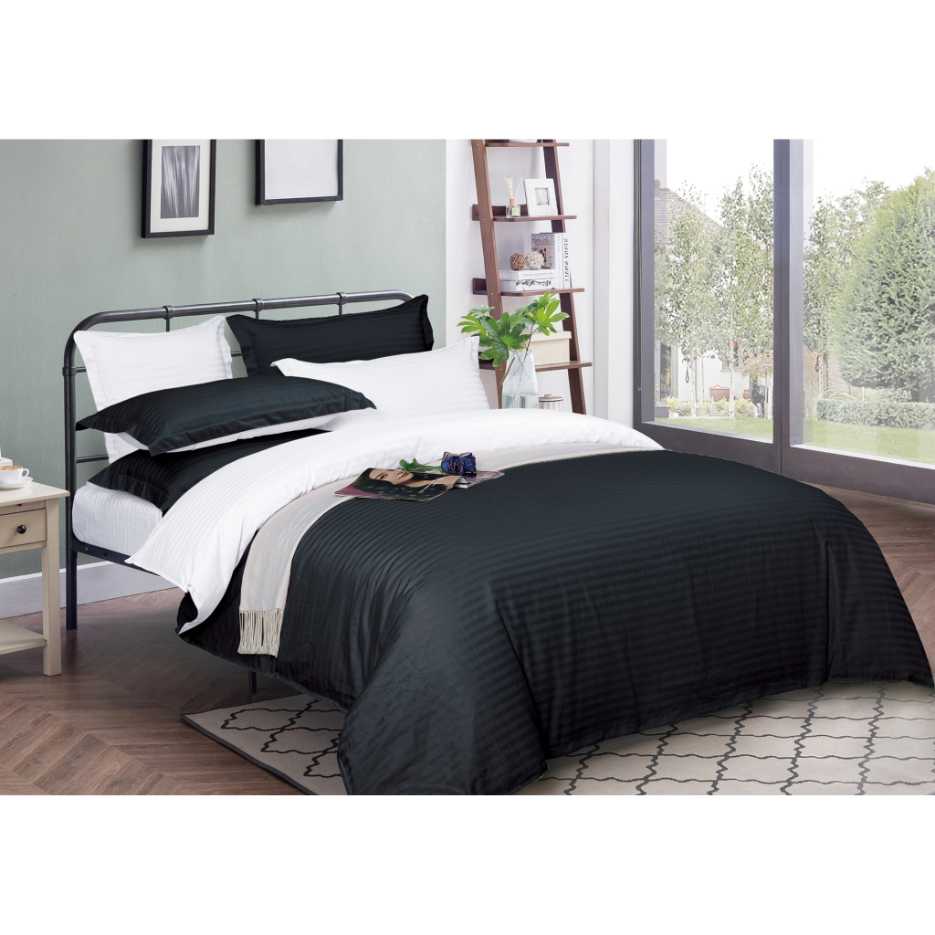 Підковдра MirSon Satin Stripe 30-0021 + 30-0001 Atanelly 220х240 см (2200005267653) - зображення 1