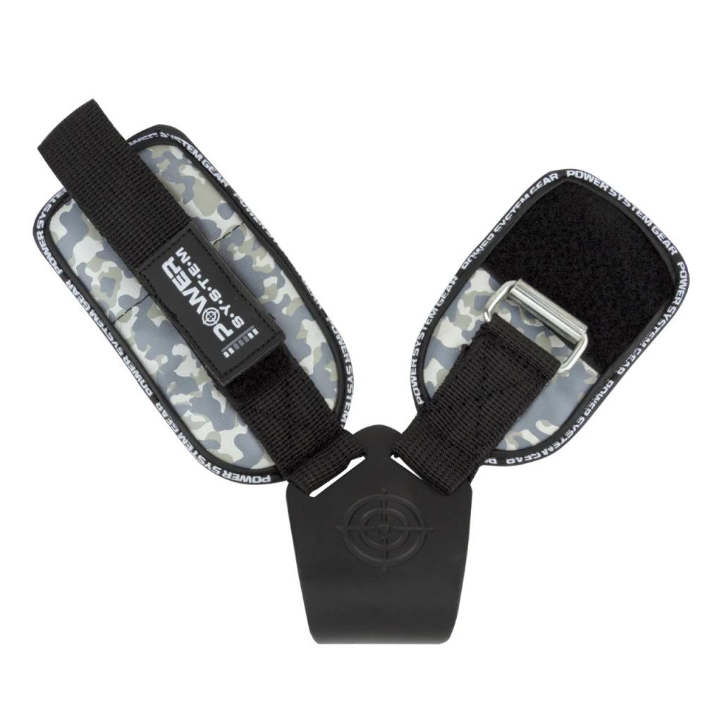 Гаки для тяги на зап'ястя Power System Hooks Camo PS-3370 Black/Grey L (PS_3370_Black/Grey L) - зображення 3