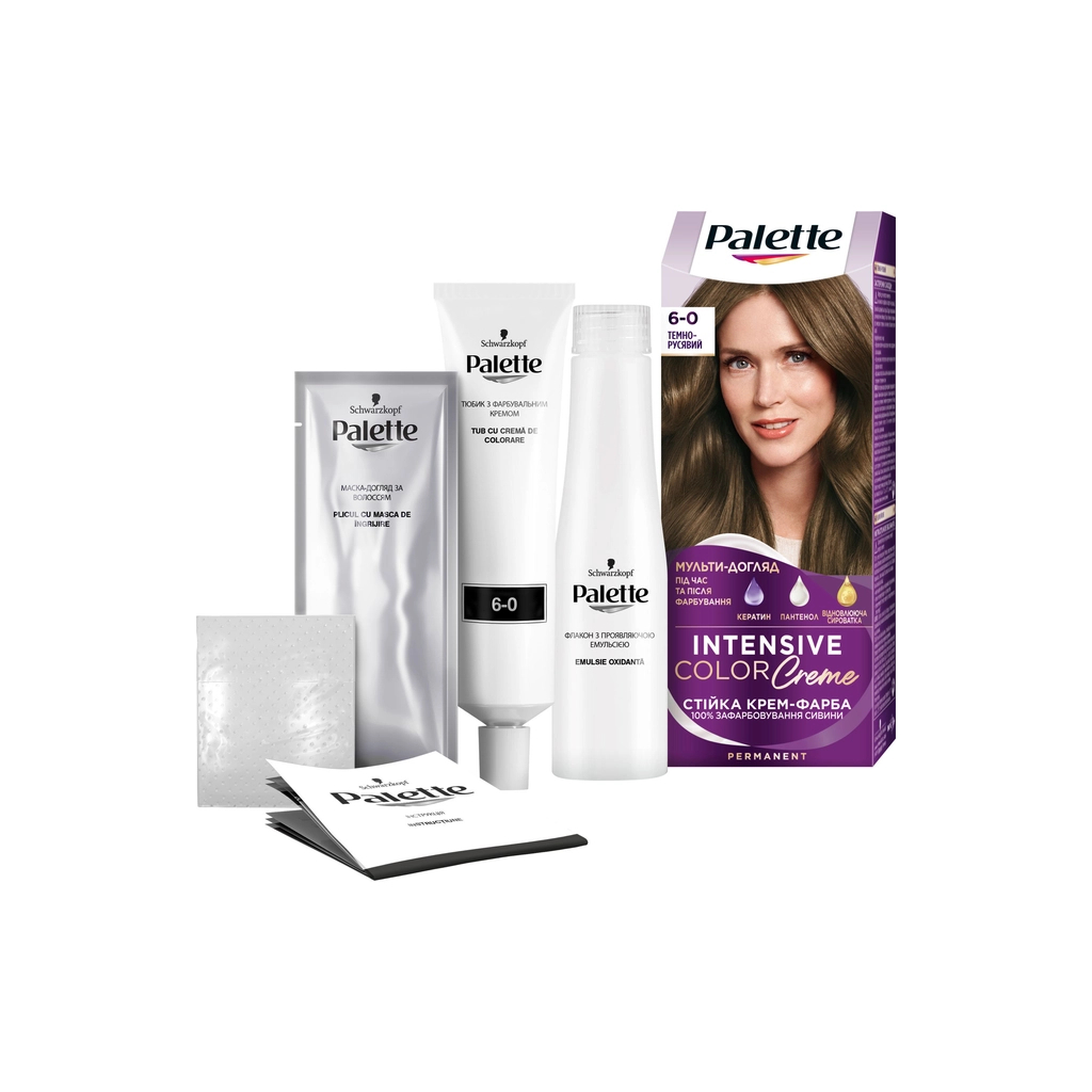 Фарба для волосся Palette 6-0 Темно-русявий 110 мл (3838905551597) - изображение 3