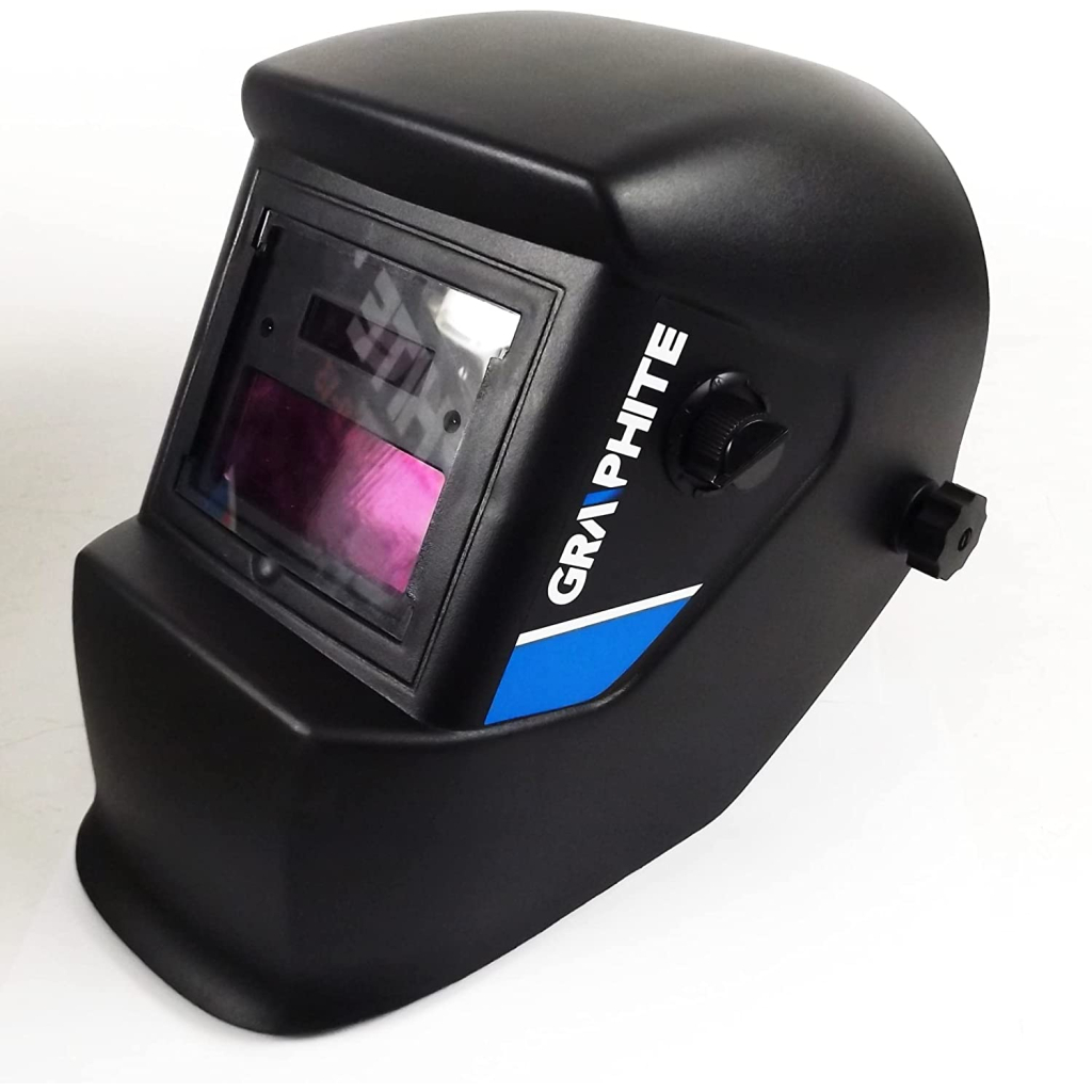 Маска зварювальника Graphite автозатемніння, 1/15000 сек, два датчики дуги, регулювання с (56H822) - изображение 2