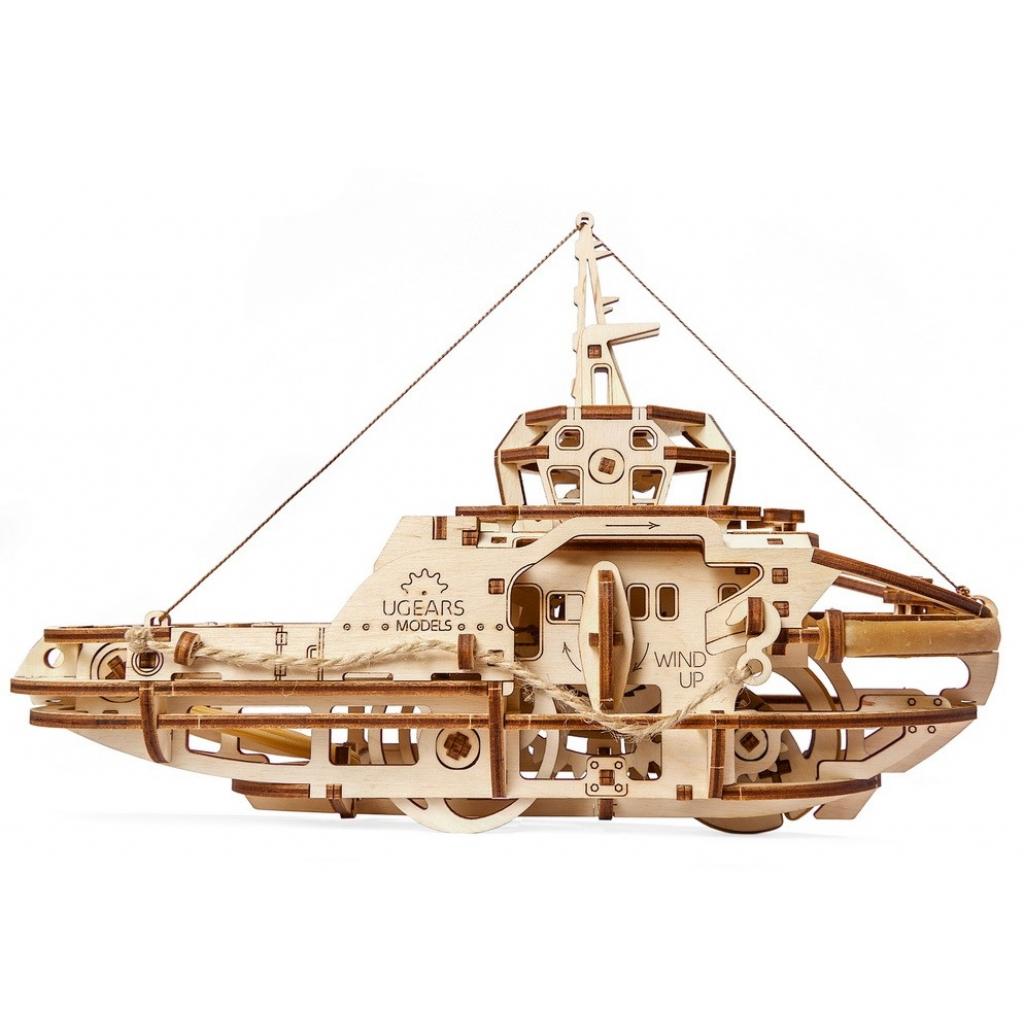 Збірна модель Ugears механічний Буксир (70078) - зображення 2