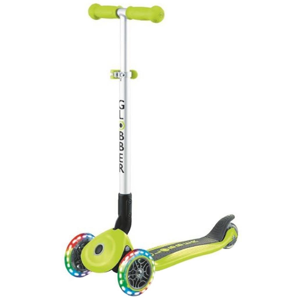 Самокат Globber Primo Foldable Lights Зелений (432-106) - зображення 1