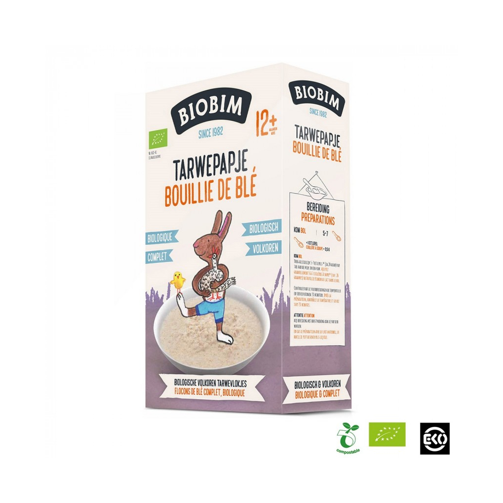 Дитяча каша Biobim безмолочна Пшенична 200 г (8713445090582) - зображення 1