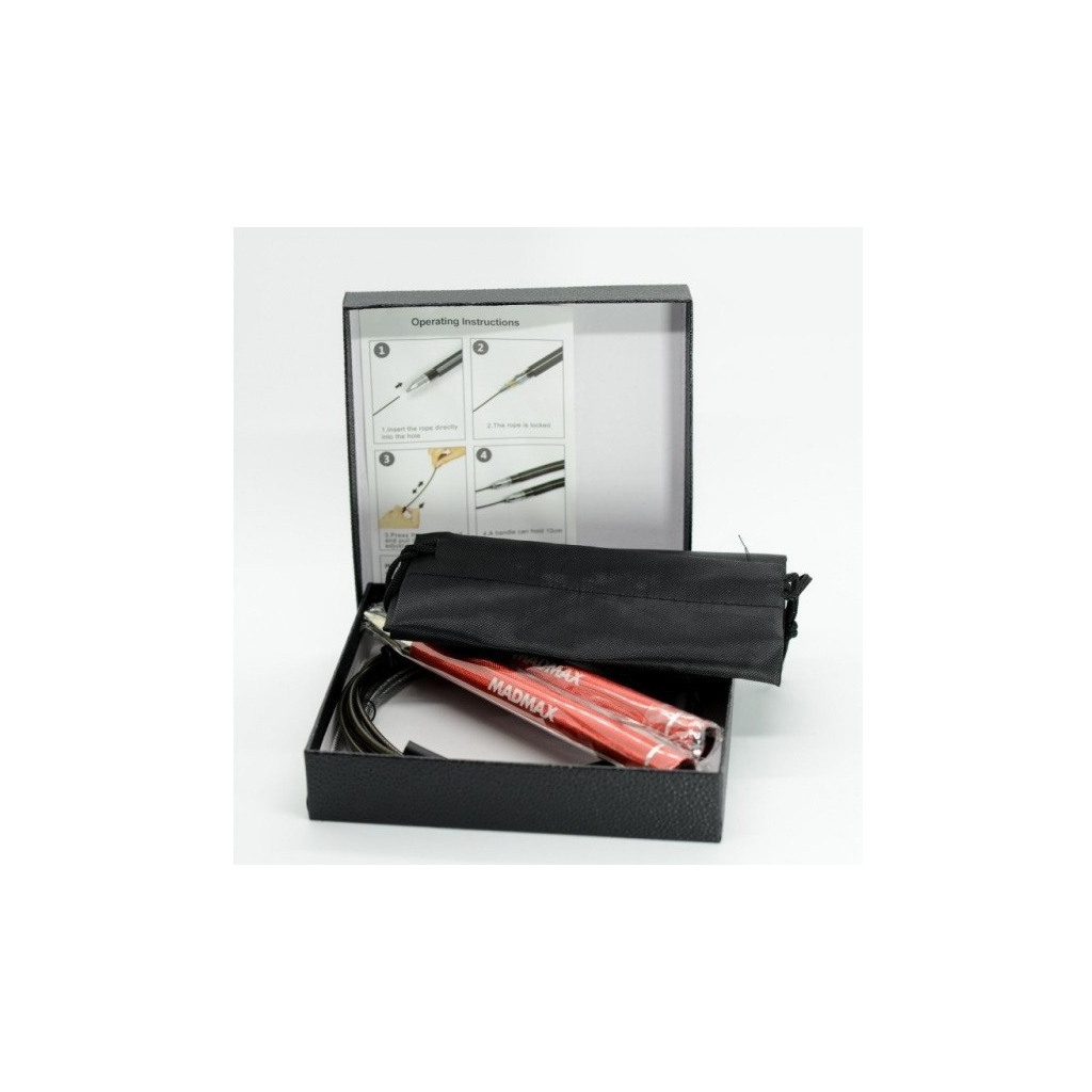 Скакалка MadMax MFA-286 Speed jump rope швидкісна Червона (MFA-286-RED-U) - зображення 4