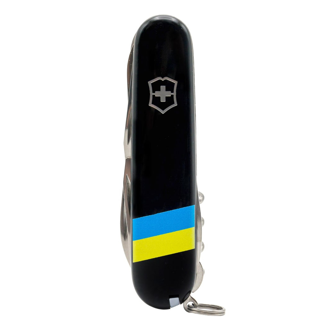 Ніж Victorinox Huntsman Ukraine Black "Прапор України" (1.3713.3_T1100u) - зображення 3