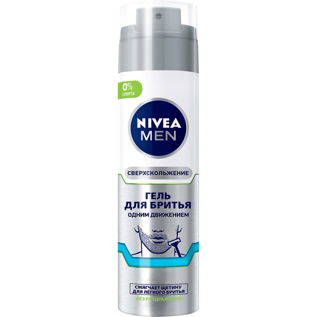 Гель для гоління Nivea Men Одним рухом 200 мл (4005900745521) - зображення 1