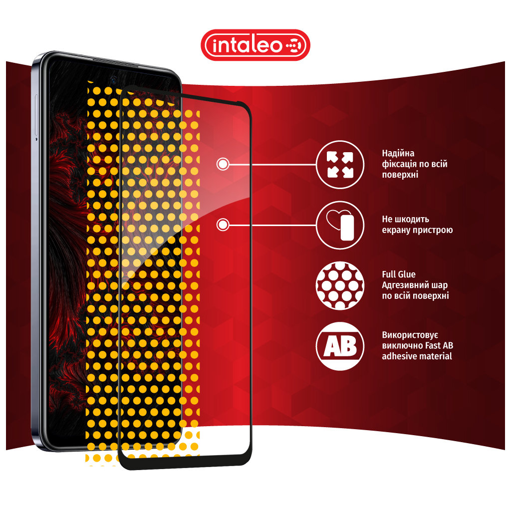 Скло захисне Intaleo Full Glue Infinix Hot 40i Black (1283126588945) - зображення 7