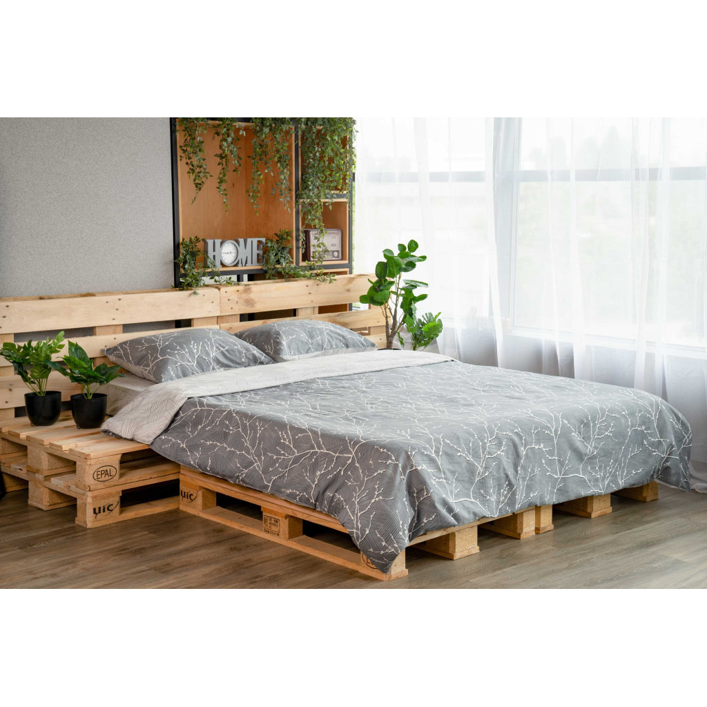 Постільна білизна Ardesto Gloria сатин блакитний євро 200х220 (ART2022LD) - зображення 2