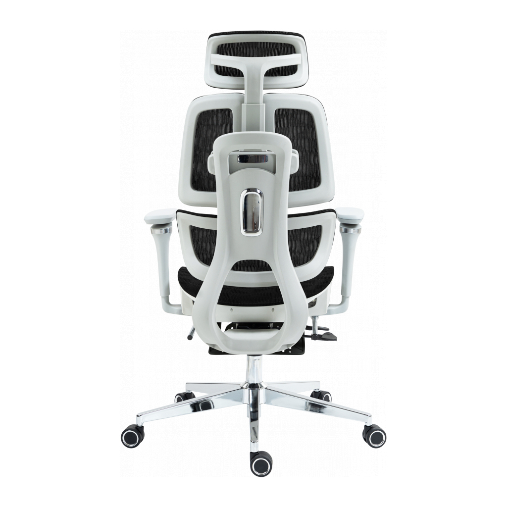 Офісне крісло GT Racer B-2450 White/Black - зображення 9