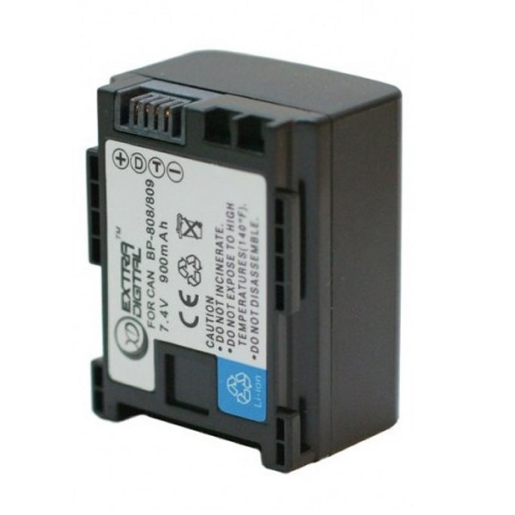 Акумулятор до фото/відео Extradigital Canon BP-808 Chip (BDC2415) - зображення 2