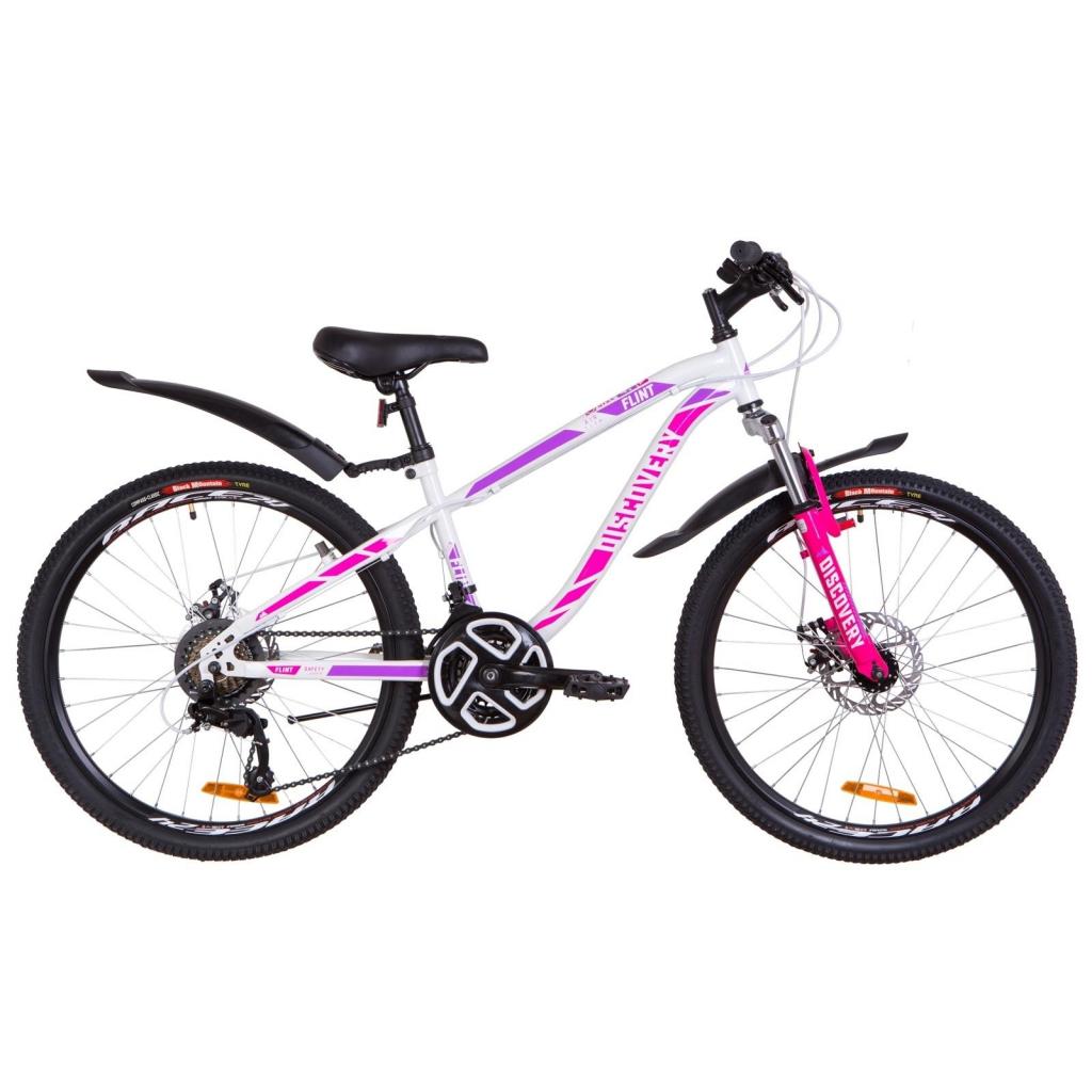 Велосипед Discovery 24" FLINT AM DD рама-13" 2019 біло-малиновий (OPS-DIS-24-113) - зображення 1