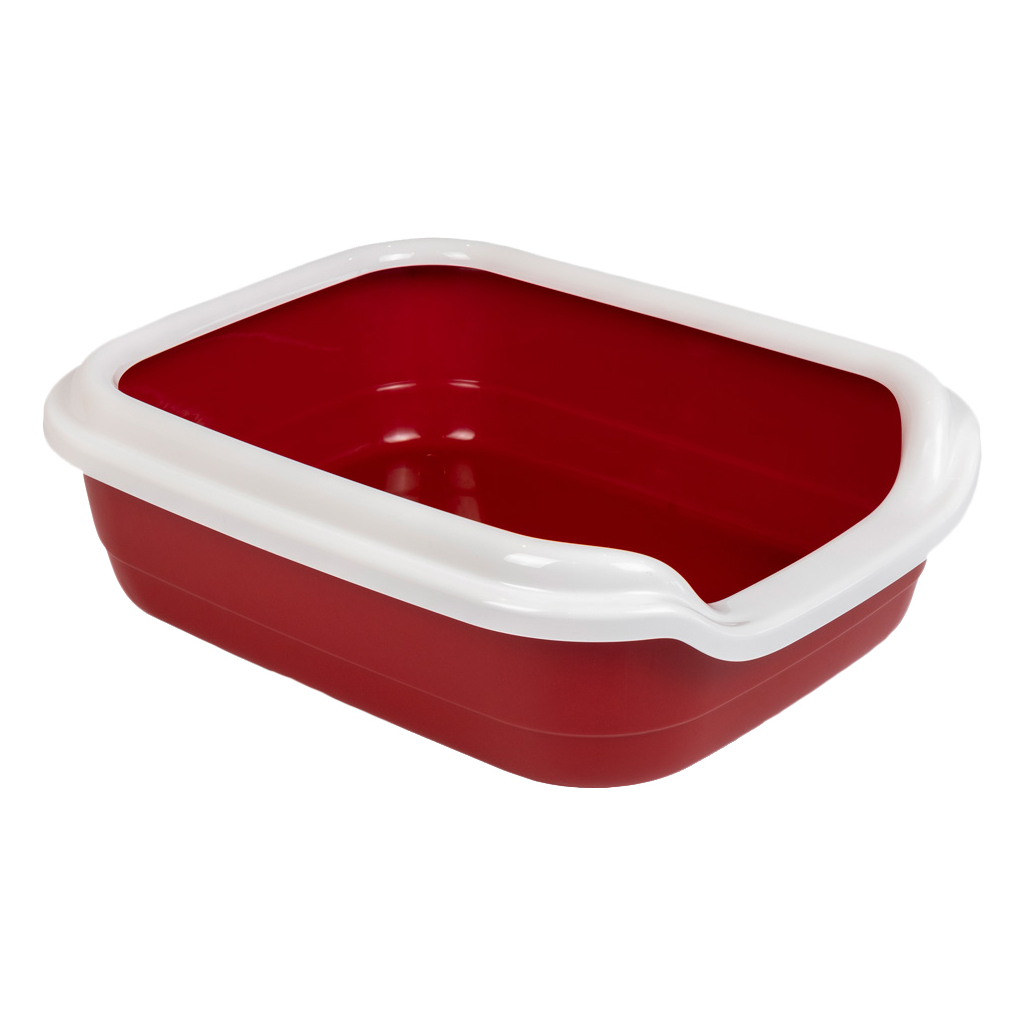 Туалет для котів Природа Comfort L (бордо) (4823082417391) - зображення 1