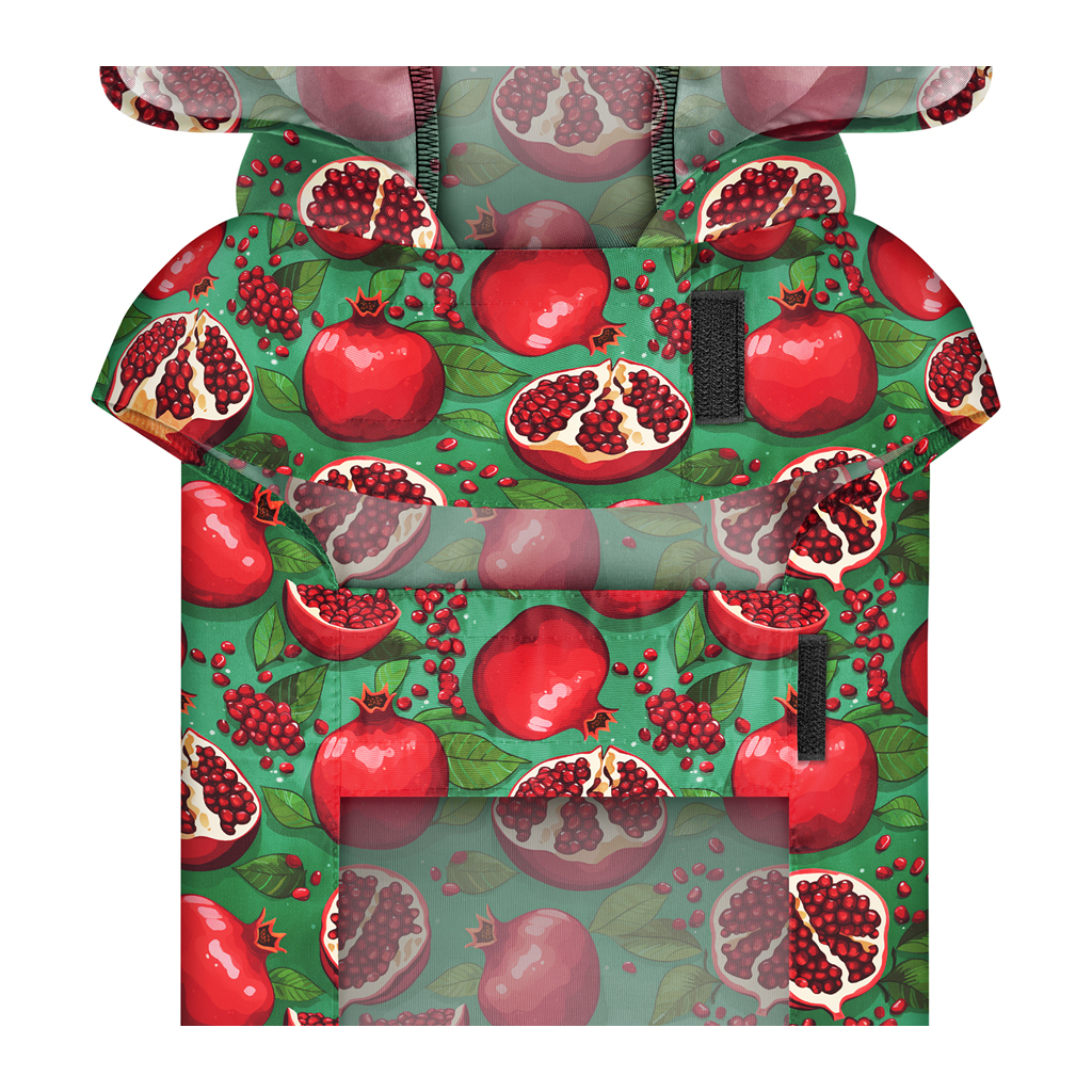 Дощовик для тварин WAUDOG Clothes Накидка з капюшоном Гранати S (356-4052) - зображення 4