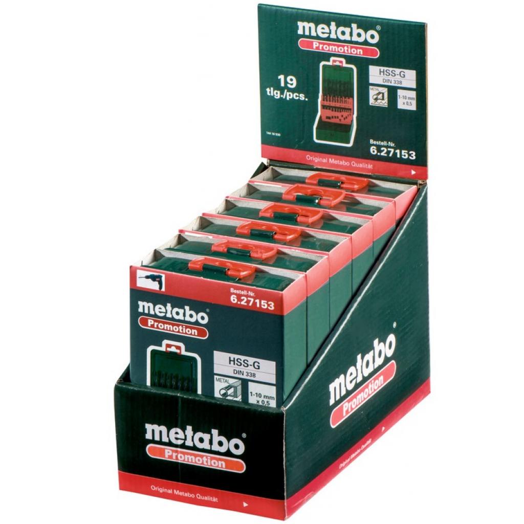 Набір свердл Metabo HSS-G 19шт. Promotion (627153000) - зображення 2