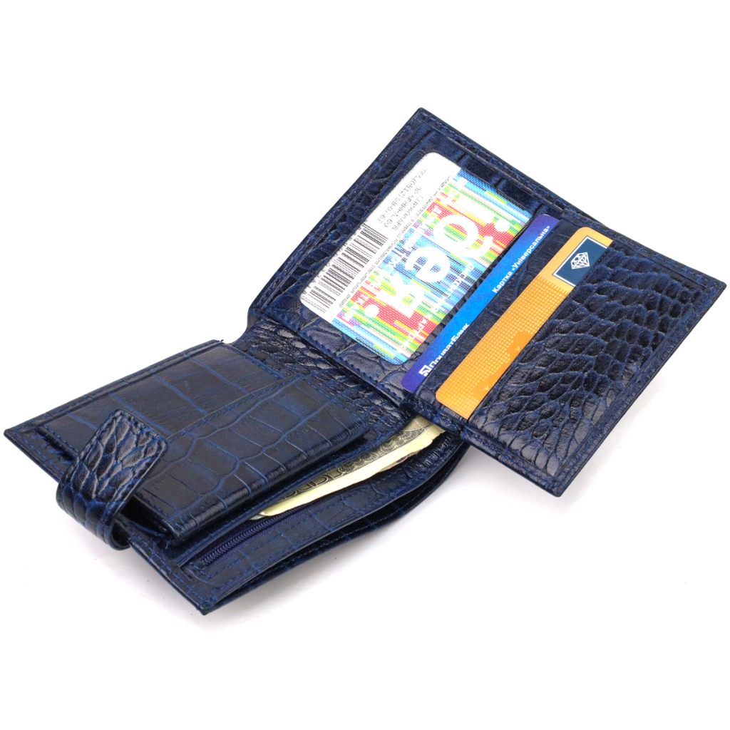 Гаманець Canpellini З натуральної шкіри Синій (21769) - зображення 7