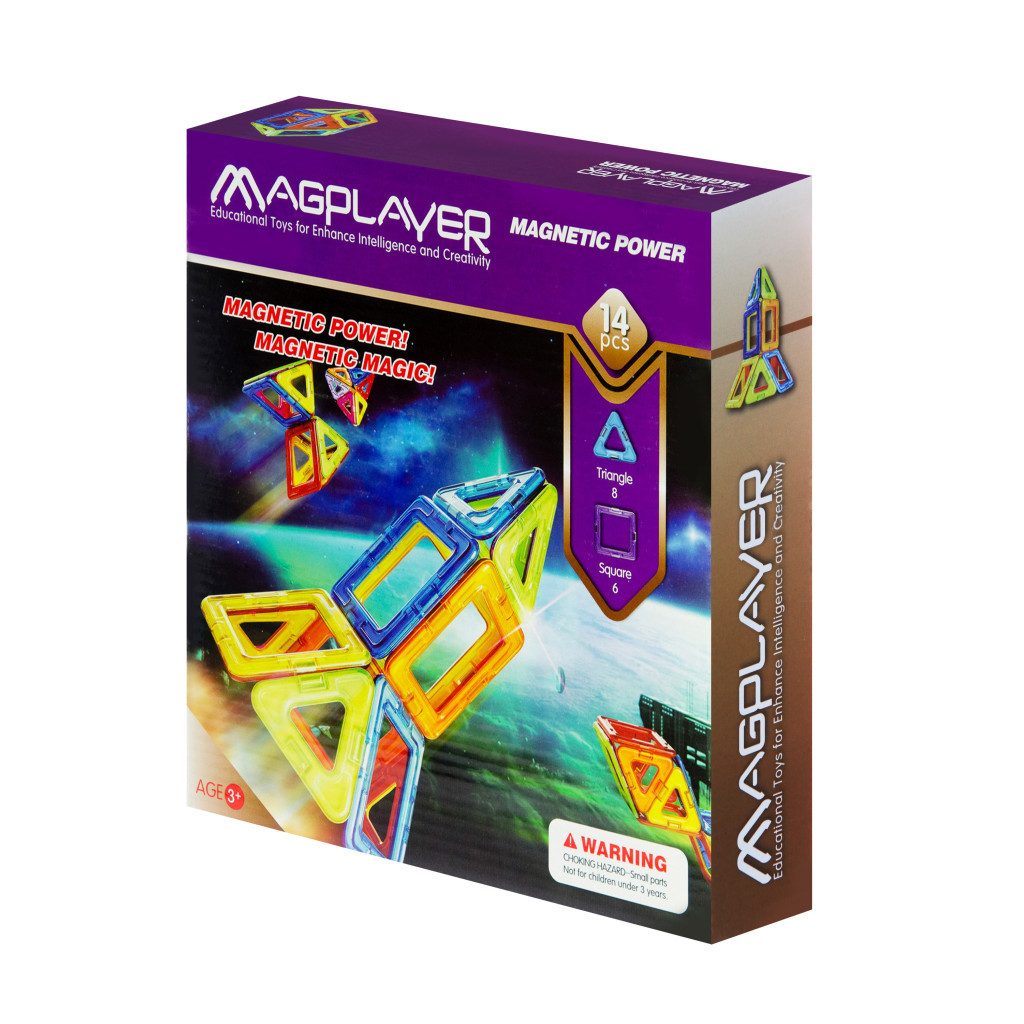 Конструктор Magplayer Набір 14 ел. (MPB-14) - зображення 2