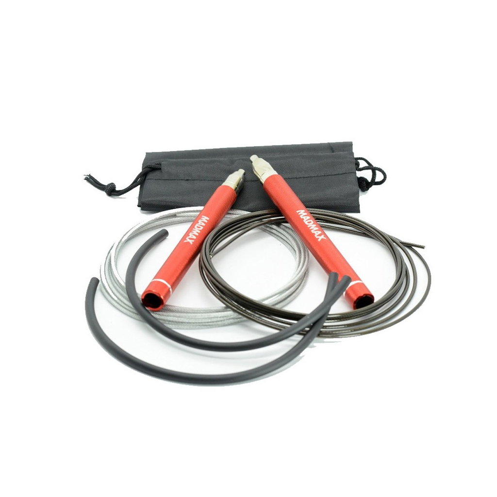 Скакалка MadMax MFA-286 Speed jump rope швидкісна Червона (MFA-286-RED-U) - зображення 5