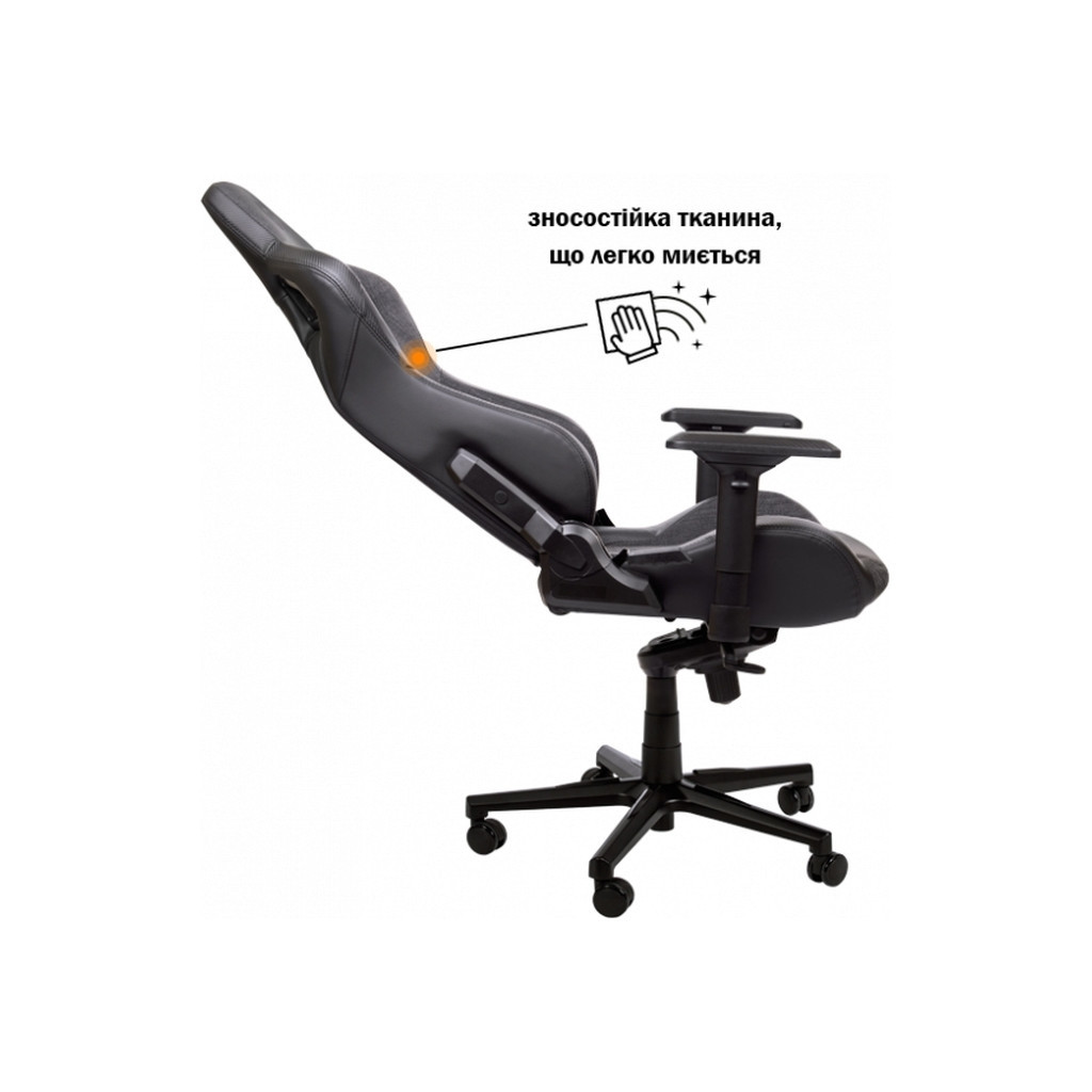 Крісло ігрове GT Racer X-8005 Dark Gray/Black - зображення 4