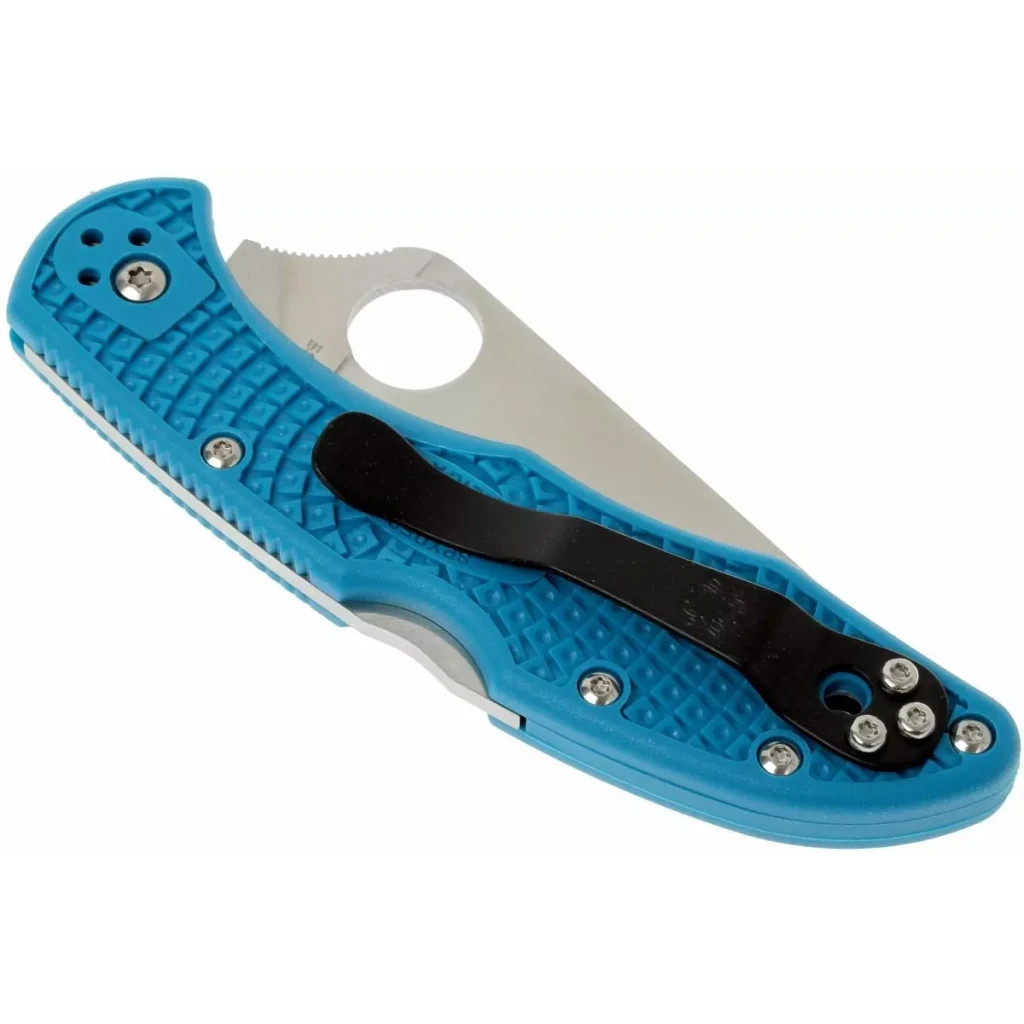 Ніж Spyderco Delica 4 Flat Ground Blue (C11FPBL) - зображення 6