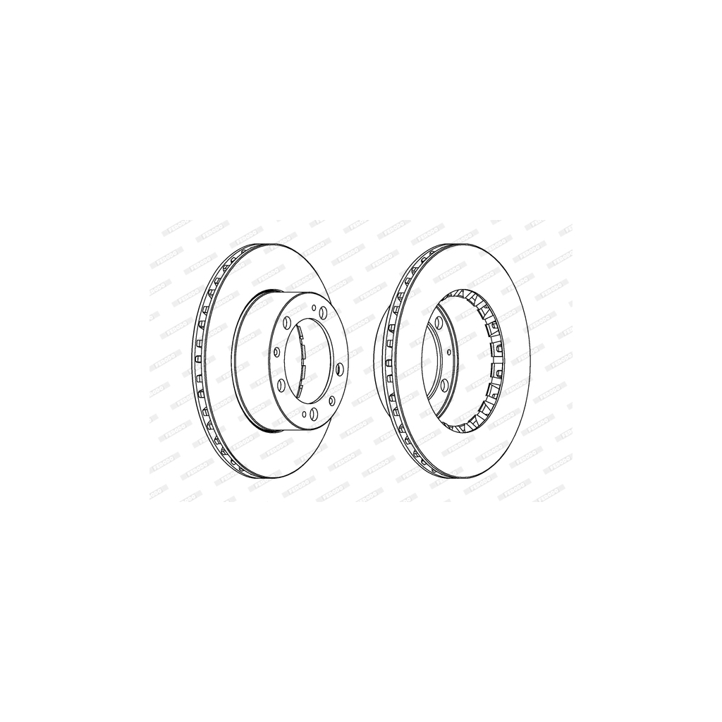 Гальмівний диск FERODO DDF616 - зображення 1
