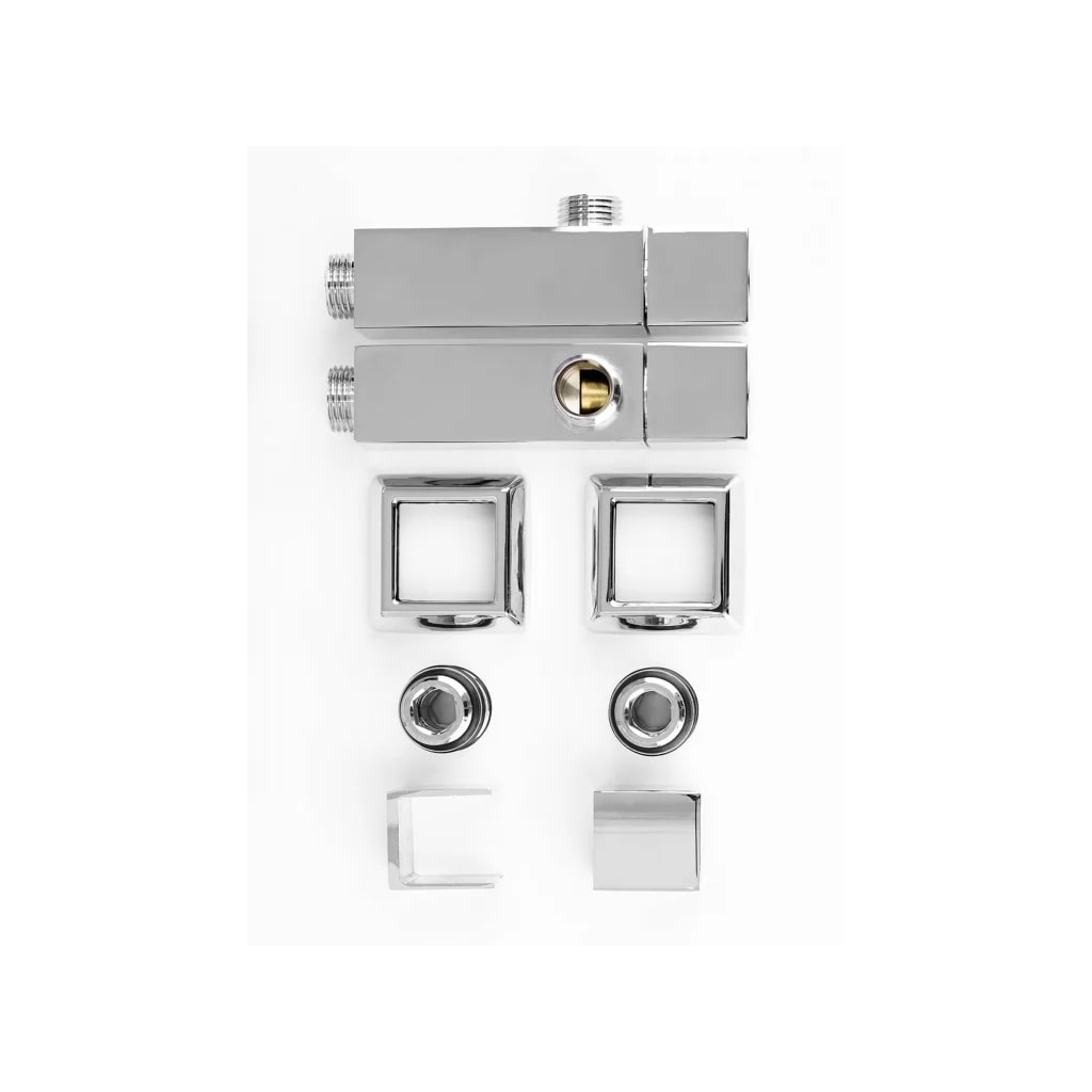 Сушарка для рушників MARIO Кран кутовий квадратний, хром (4.0.0201.56.P) - изображение 5