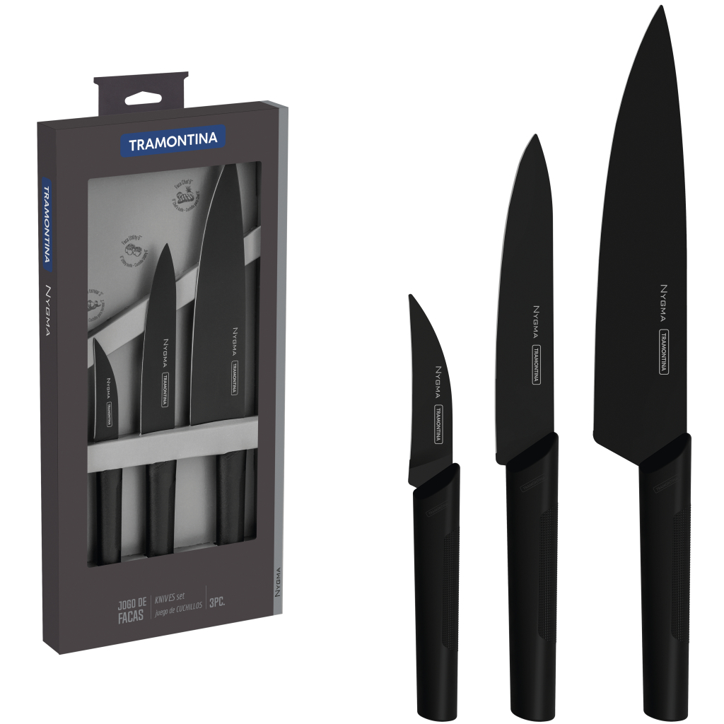 Набір ножів Tramontina Nygma 3 шт (23699/080) - зображення 2