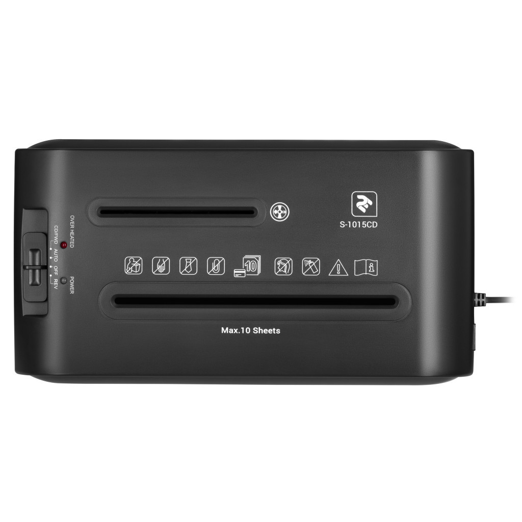 Знищувач документів 2E S-1015CD (2E-S-1015CD) - изображение 2