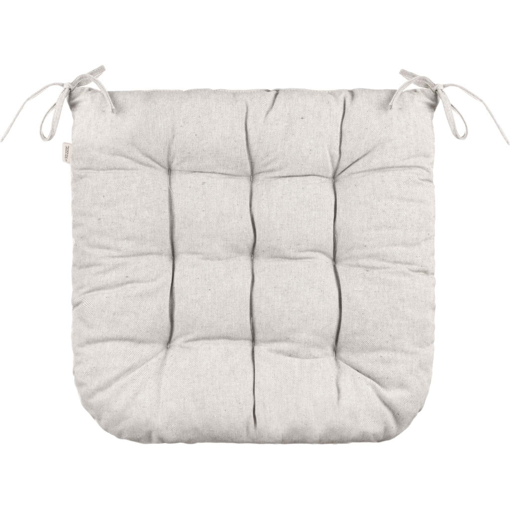 Подушка на стілець Ardesto Oliver, 40х40 см, 100% бавовна, нап-ч: 50% холоф, 50% пп, сірий світлий (ART02OL) - зображення 2