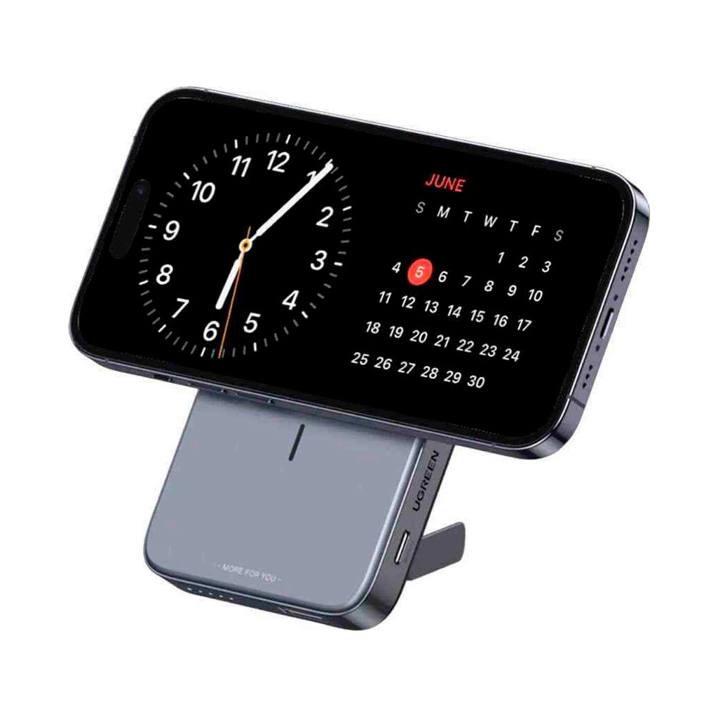 Батарея універсальна Ugreen 10000mAh 20W Mini Magnetic Wireless (15086) (PB206) - зображення 3