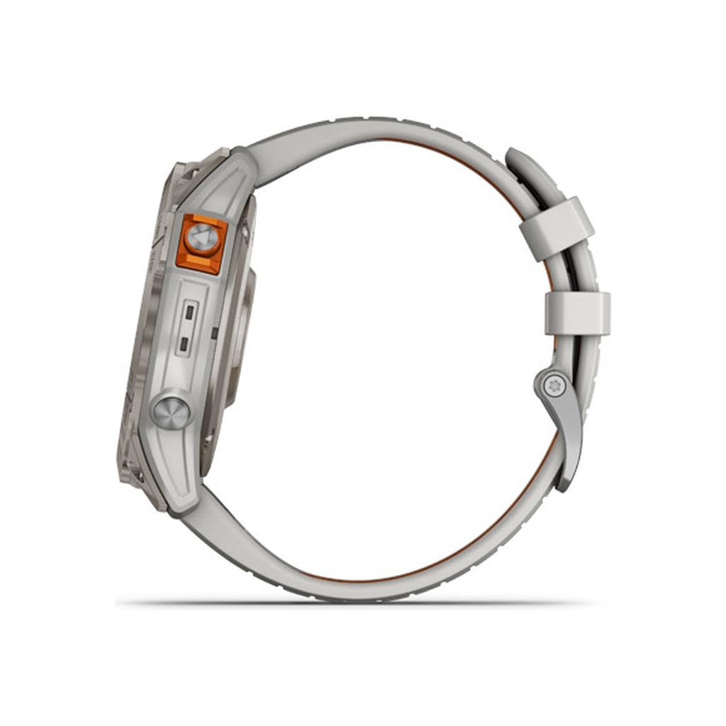 Смарт-годинник Garmin fenix 7X Pro Sapph Sol, Ti w/Gray/Orange Band, GPS (010-02778-15) - зображення 6