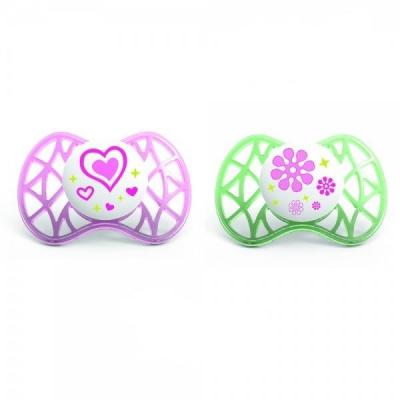 Пустушка Nuvita Air 6м+ 2шт. для дівчинки (NV7080Pink) - зображення 1