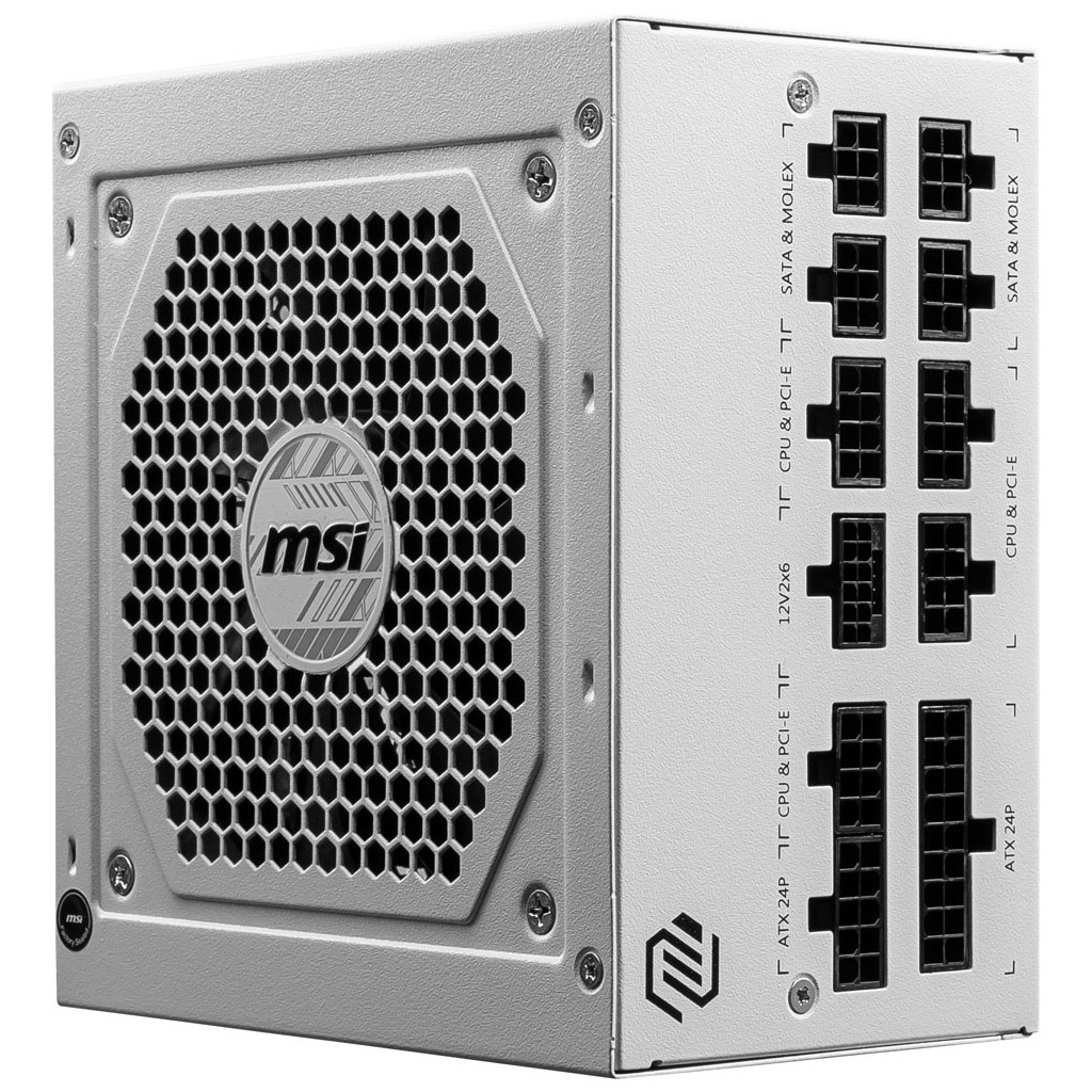Блок живлення MSI 850W (MAG A850GL PCIE5 WHITE) - зображення 9
