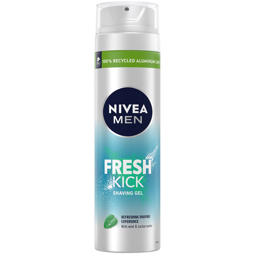 Гель для гоління Nivea Men Fresh Kick 200 мл (4005900843319/4005900841148) - изображение 1