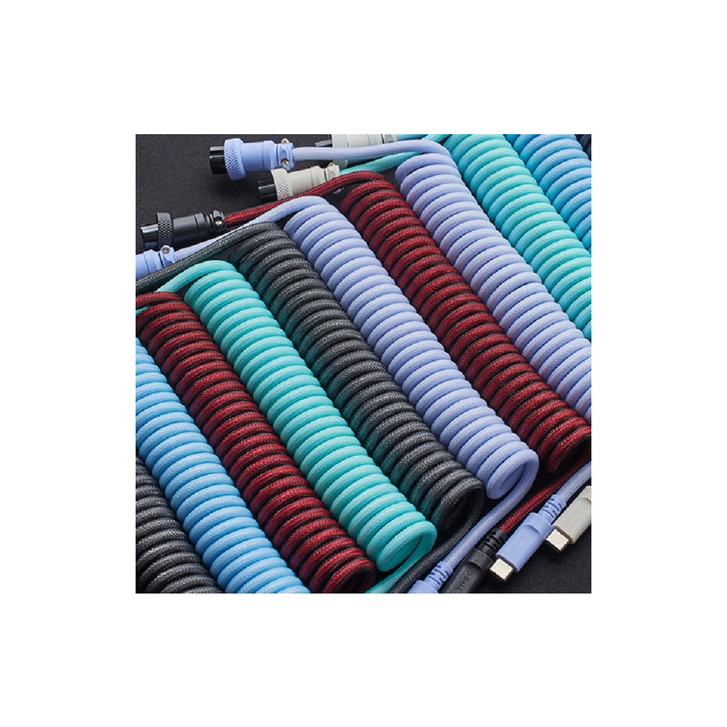 Дата кабель USB 2.0 AM to USB-C 1.37m coiled black HyperX (6J677AA) - picture 8