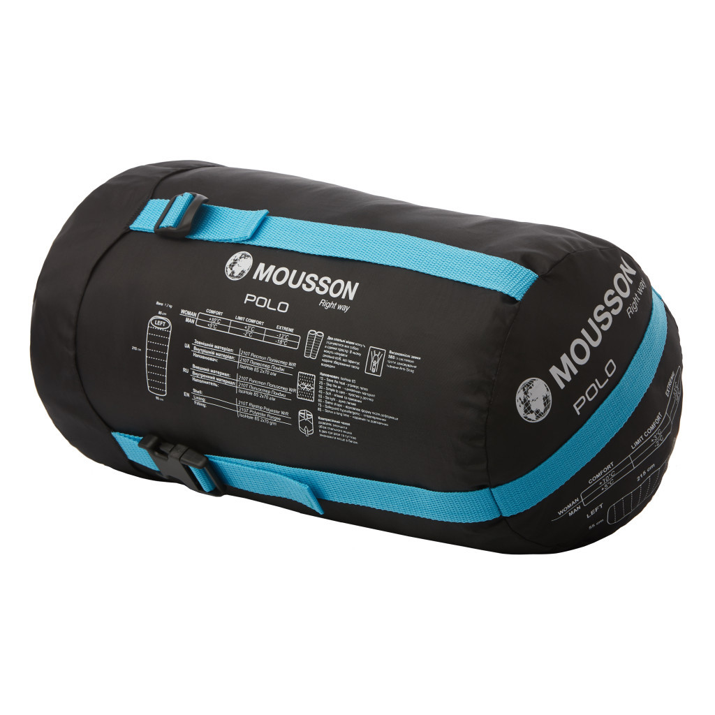Спальний мішок Mousson POLO L Голубой (9041) - зображення 10